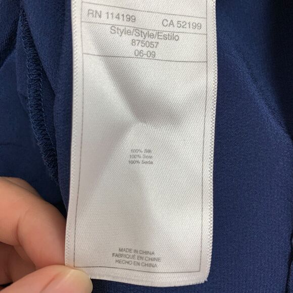 Quiksilver Blouson Silk Dress S Small Shirred Waist Tie Straps Beach Cover Up - Picture 14 of 16